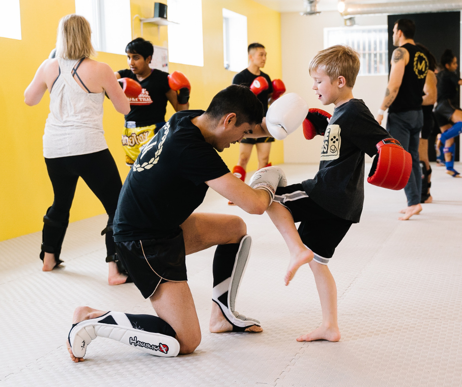 Muay Thai for kids at Montrait Muay Thai in downtown toronto. top rated Muay Thai gym in toronto