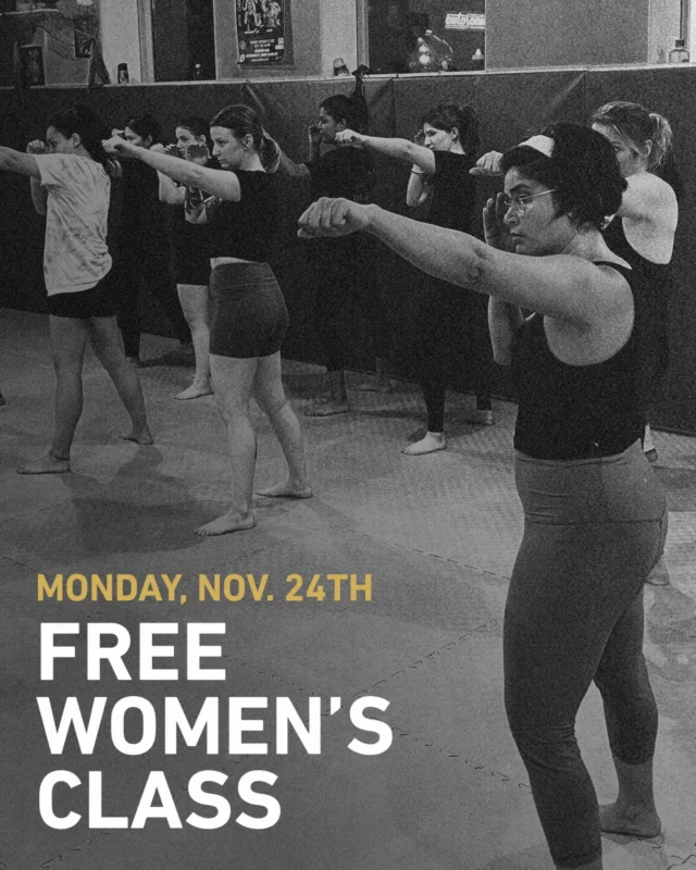 Join us for a FREE Women’s Only Muay Thai Class

🗓️ MONDAY, NOV. 24TH
🕢 7:30PM – 9:00PM
👉🏽 RSVP link in bio

We’re excited to invite you to our upcoming free class, open to everyone in the community. Whether you’re a seasoned athlete or just looking to try something new, this is a fantastic opportunity to get moving and have some fun.

This class will be lead by our very own @farahalamin_