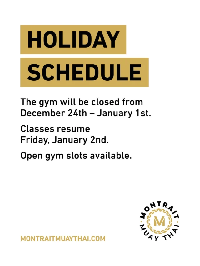MMT, please take note! Enjoy the break, spend time with family and friends, and come back ready to start 2026 strong 💪🏼